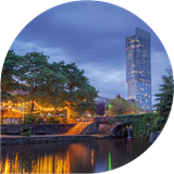 The Beetham Tower and The Rochdale Canal, Manchester