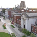 Aerial view of Christabel Pankhurst Institute