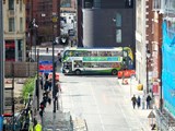 Bus driving in Manchester City Centre